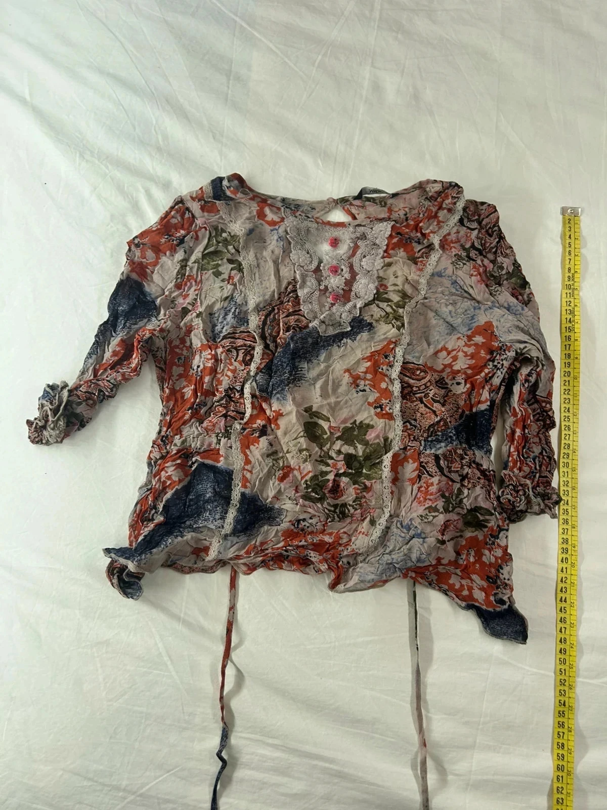 Blouse à manches courtes multicolore m&co